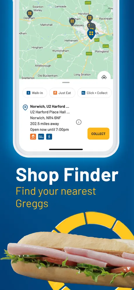 greggs app online menu