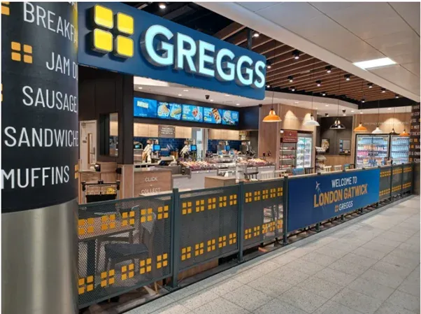 Greggs Horley South Terminal Gatwick Airport