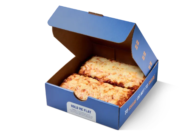 Greggs 2 Slice Margherita Pizza Box