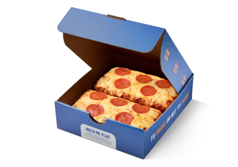 Greggs 2 Slice Pepperoni Pizza Box