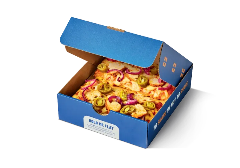Greggs 2 Slice Spicy Chicken Pizza Box