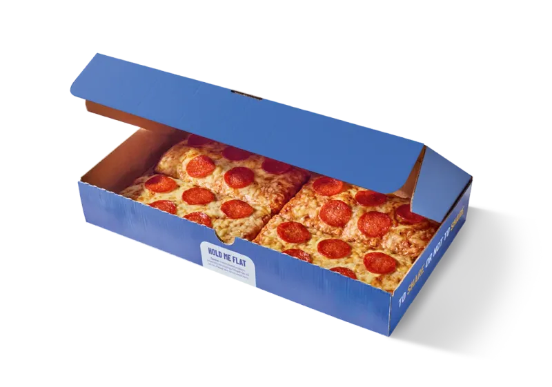 Greggs 4 Slice Pepperoni Pizza Box