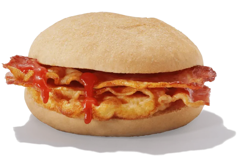 Greggs Bacon and Omelette Breakfast Roll