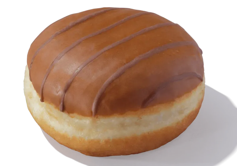 Greggs Caramel Custard Doughnut
