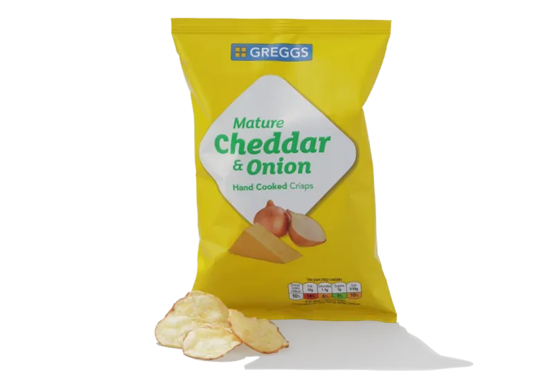 Greggs Mature Cheddar Cheese & Onion Crisps